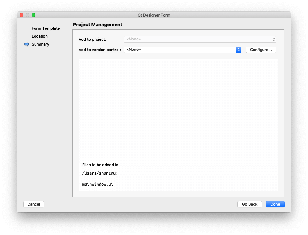 Qt Creator — Project management / revision control