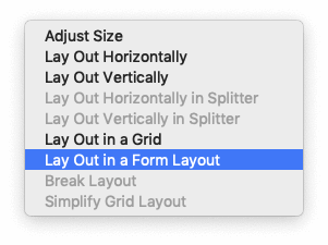 Qt Designer — Layout with a Form Layout