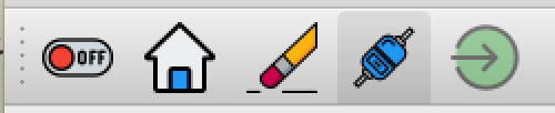 Checkable QAction icon showing the selected on state with gray background