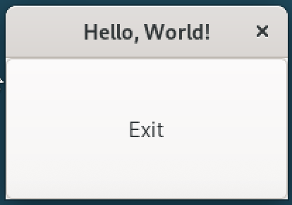 Hello, World! app in PyGObject