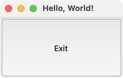 Hello, World! app in Tkinter
