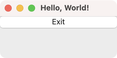 Hello, World! app in BeeWare/Toga