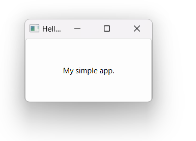 A Windowed App With a Push Button