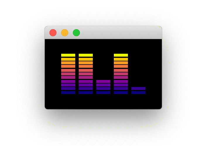 Graphic Equalizer, a custom PyQt5/PySide2 visualization widget