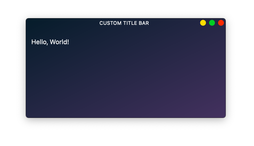 Style custom title bar in PyQt6
