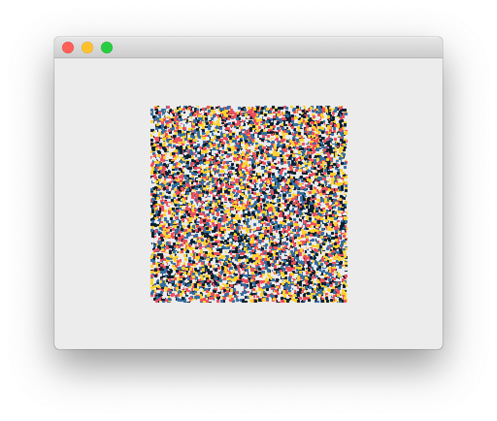 Random pattern of 3 width dots