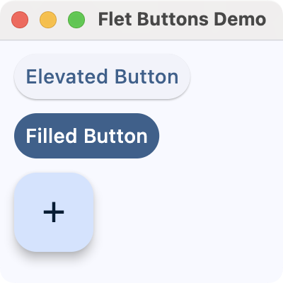 Flet buttons demo