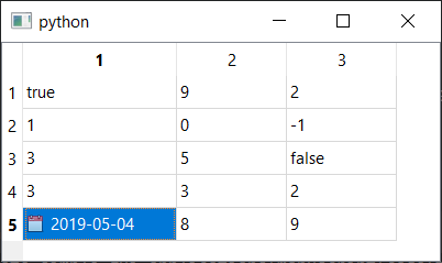 QTableView formatted dates with indicator icon