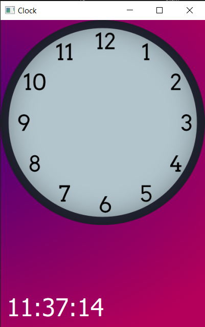 Clock face added to our existing app