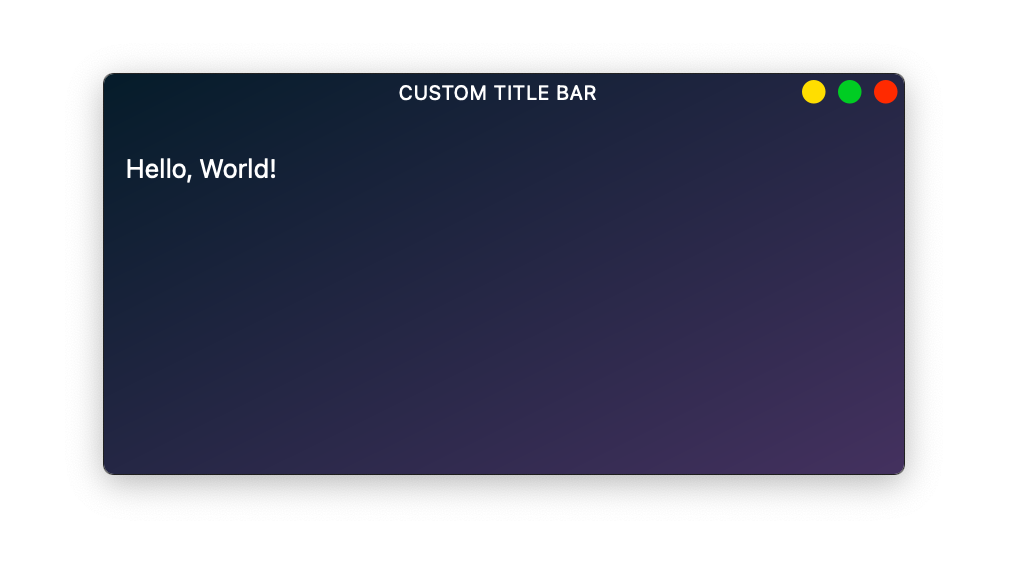Style custom title bar in PyQt5