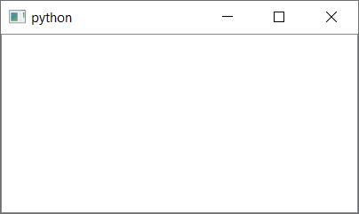Empty QGraphicsScene displayed in a QGraphicsView window