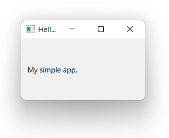 Simple skeleton app in PyQt6
