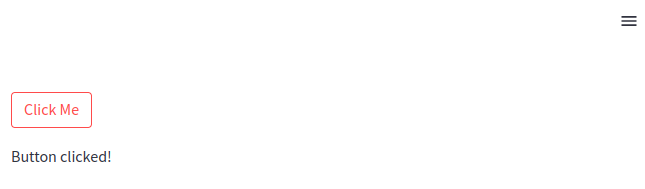 A Streamlit button widget