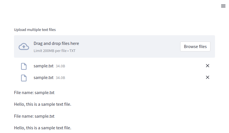 Uploading multiple files