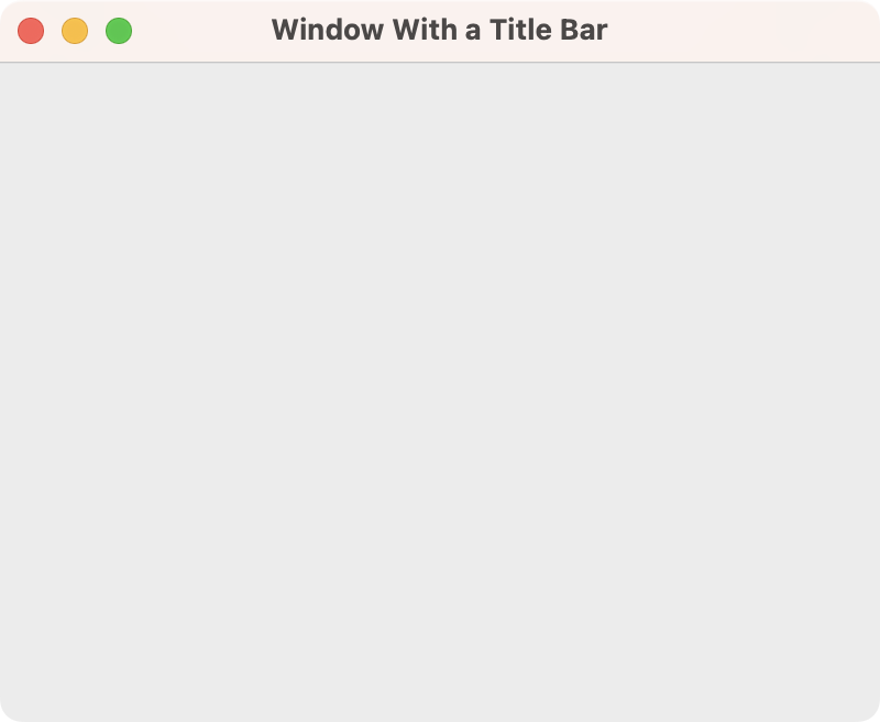 A Tkinter app showing a window with the default title bar