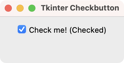 Tkinter's Checkbutton Widget on macOS