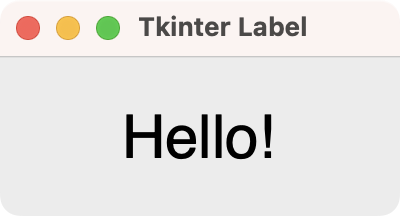 Tkinter's Label Widget on macOS