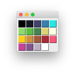 GridLayout Palette with 17 undertones