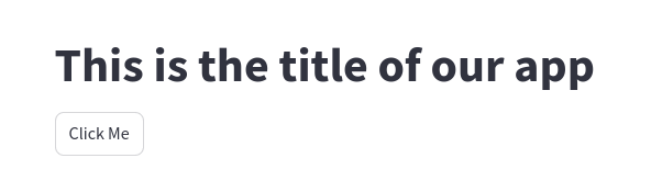 A button in your Streamlit UI