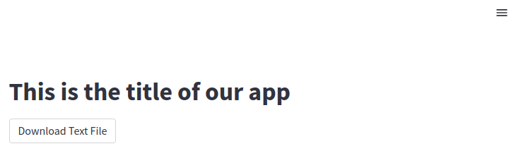 A download button